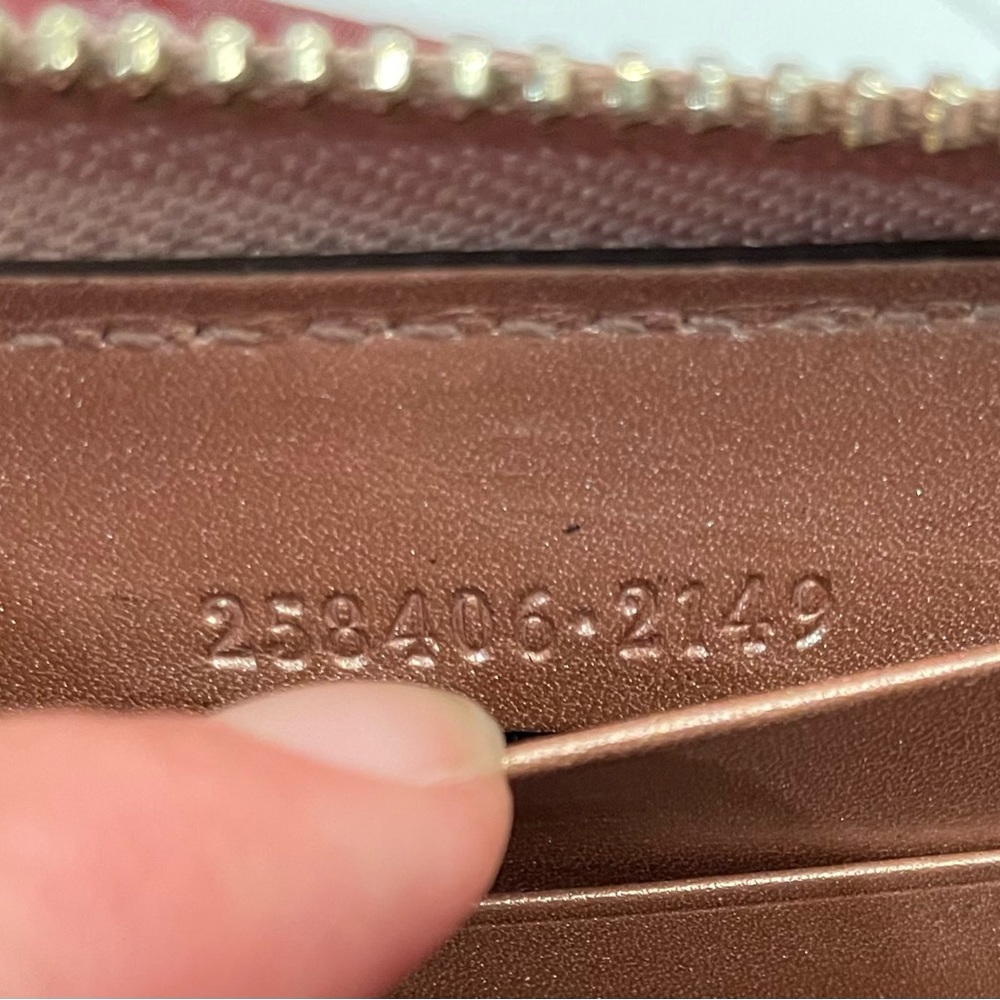Gucci microguccissima continental zip wallet, metallic rose gold - Picture 12 of 12
